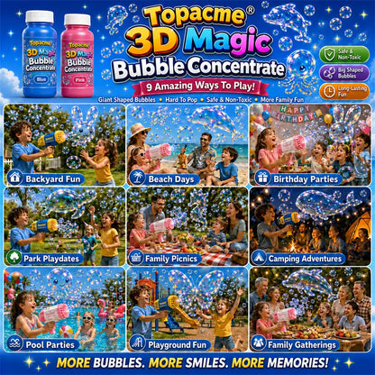 Topacme® Super 3D Magic Bubble Concentrate —— Animal & Ocean Fantasy Theme💧
