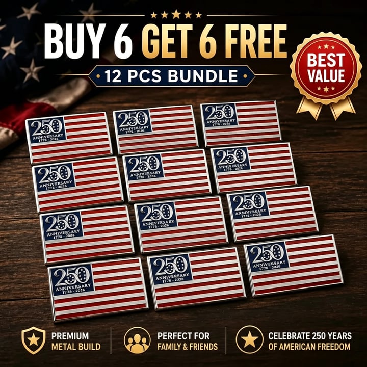 ⚡️Independence Day 50% OFF- ★250th Anniversary Metal Flag Emblem★
