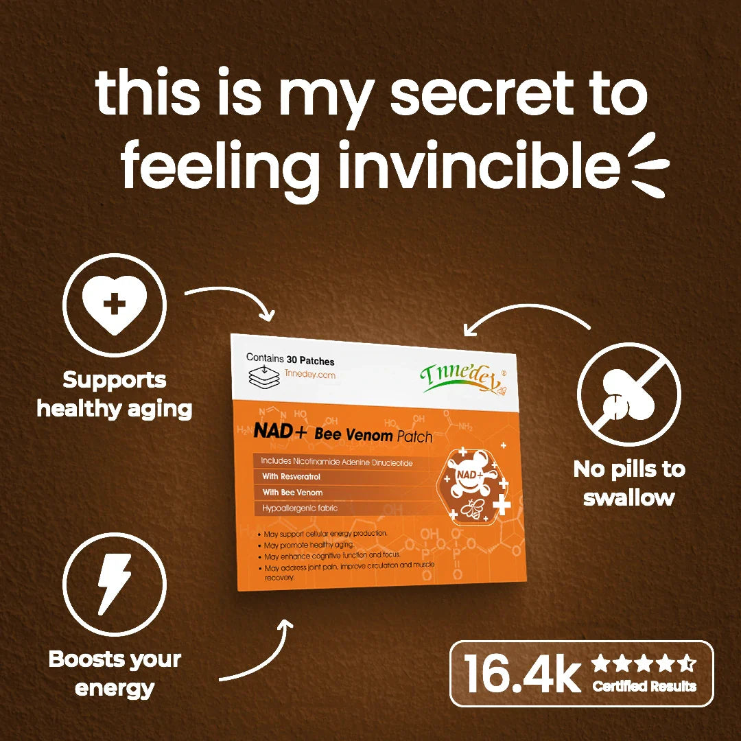 [Official Store]Tnnedey® NAD+ Bee Venom Patch – Ultimate Skin Rejuvenation & Energy Boost（Last Day Discount：75%）