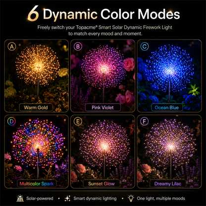 Topacme® Outdoor Solar-Powered Moving Firework Lights🎇🎇🎇